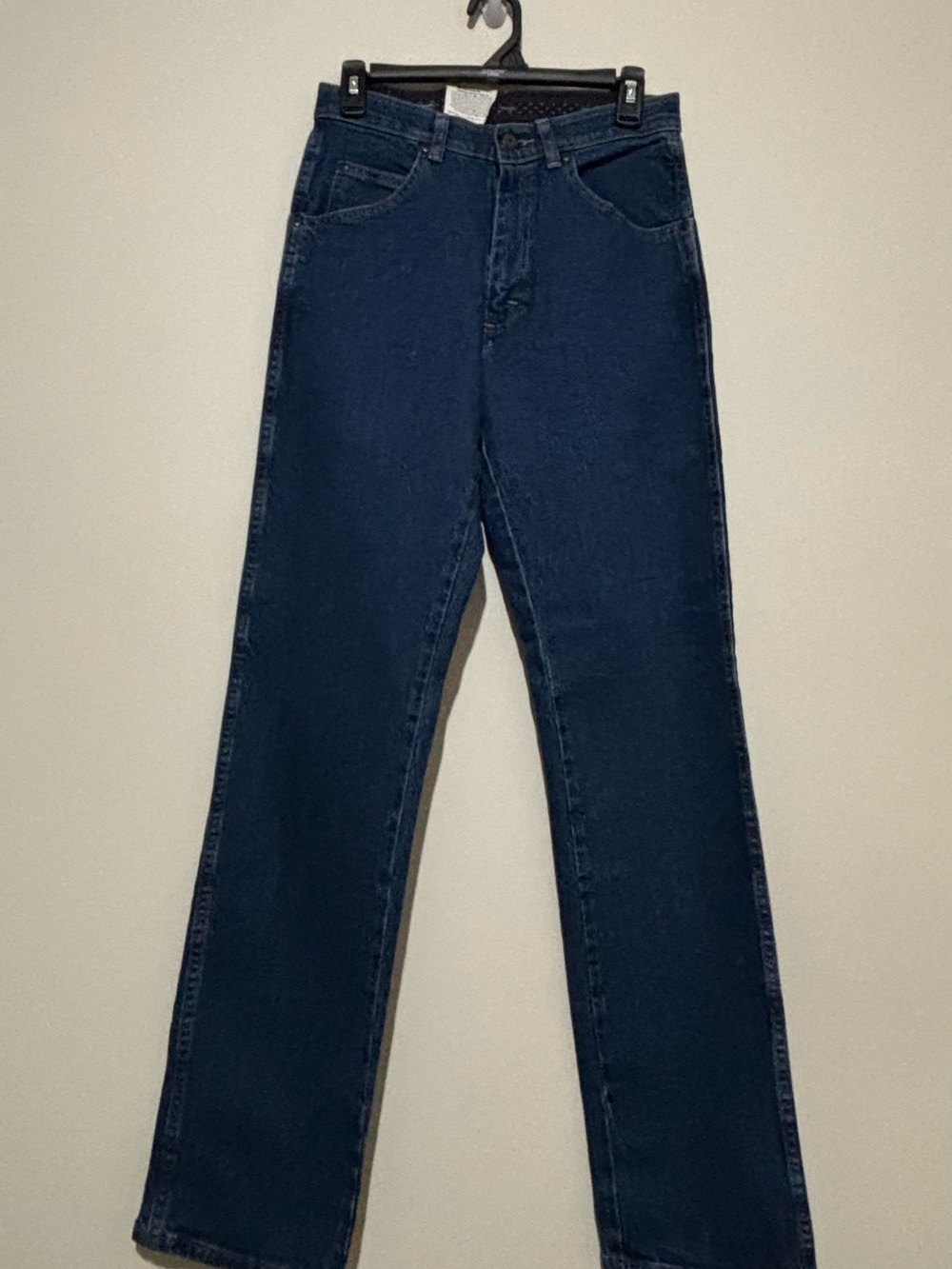 Wrangler Men's Straight Jeans - Deep Blue Denim